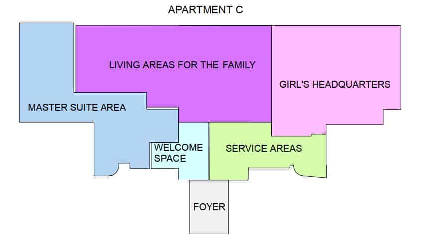 Floor plan to combine two apartments in New York City
